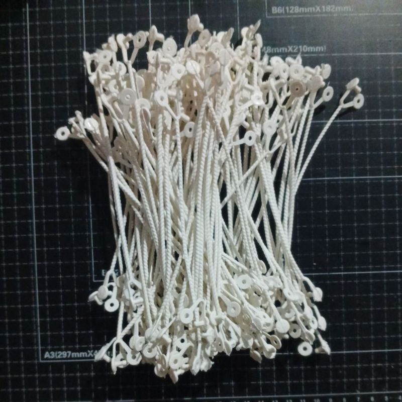 

1 PCS | TALI PLINTIR PUTIH, Tali untuk pegangan plastik Snack dll