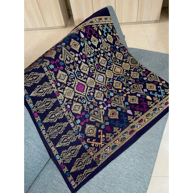 Kamen Songket Bordir Premium  Benang Cendana / Aneka motif kain songket Bordir Bali premium