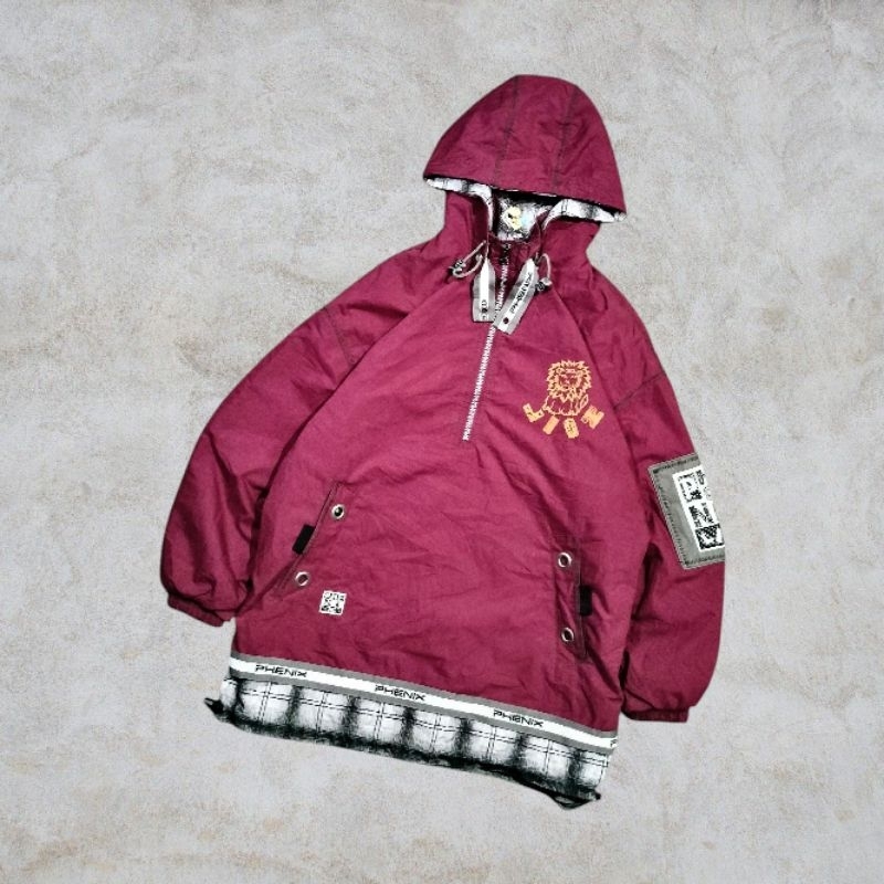 Vintage Ski Halfzip Jacket Big Logo By Phenix Lion