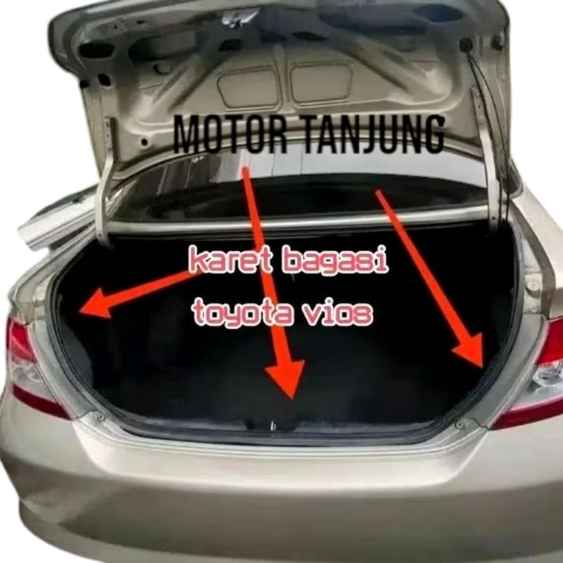 KARET PEREDAM PINTU BAGASI VIOS GEN 1 VIOS GEN 2 VIOS GEN 3 VIOS LIMO SEMUA TAHUN