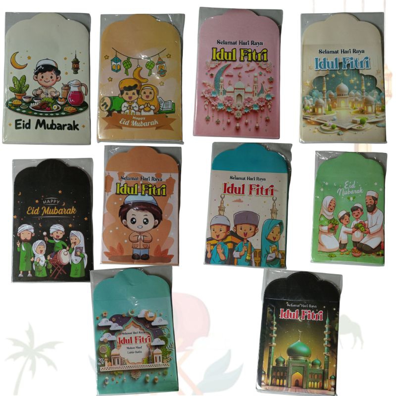 

Amplop Lebaran Idul Fitri Eid Mubarak Angpau Angpao Motif Muslim Ukuran 7x12