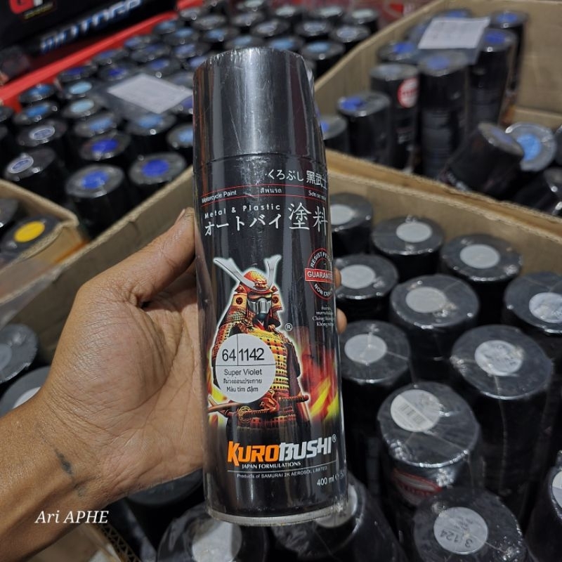 PROMO Samurai paint Super Violet 1142 ungu metalik 400 ml - cat semprot pilok pylox