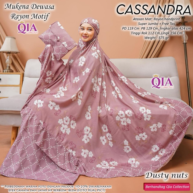 [QIA COLLECTION] MUKENA CASSANDRA BY QIA COLLECTION MUKENA TERBARU MUKENA RAYON KEKINIAN MUKENA RAYO