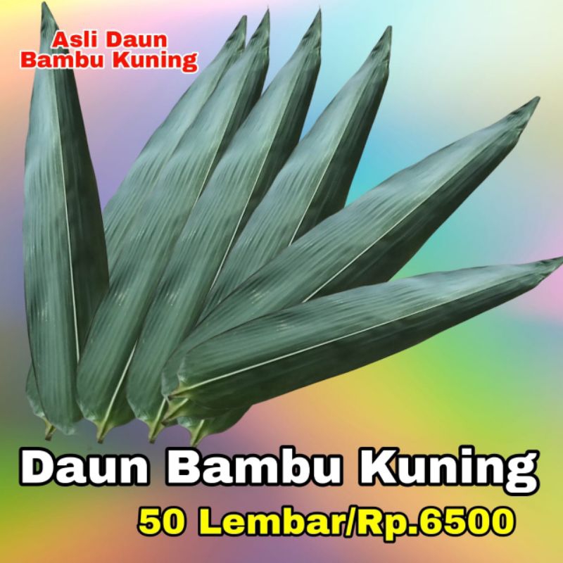 

50pcs DAUN BAMBU KUNING UNTUK BUNGKUS MAKANAN