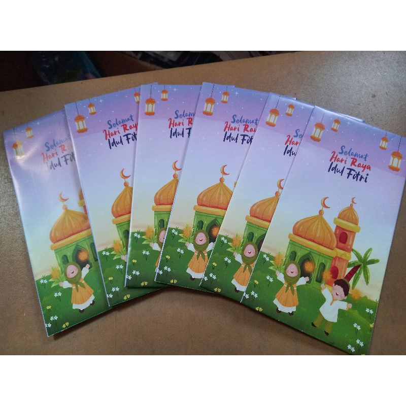 

AMPLOP LEBARAN MOTIF KARAKTER MUSLIM