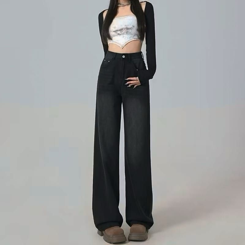 TERLARIS HIGHWAIST BUGGY JEANS HANGOVER WANITA - CELANA KULOT JEANS LOOSEPANT GOMBRONG HIGHWAIST