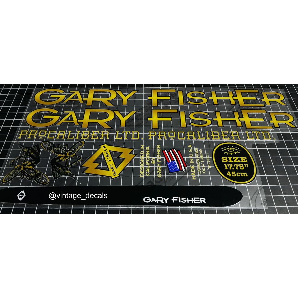sticker decals replacements Gary Fisher procaliber ltd