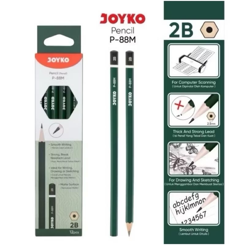 

PENSIL 2B JOYKO P-88M (1 Pcs)