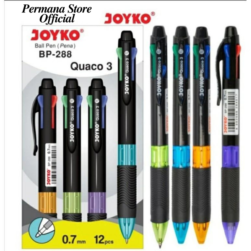 

BOLPEN PULPEN 4 WARNA JOYKO BP-288 ( PACK )