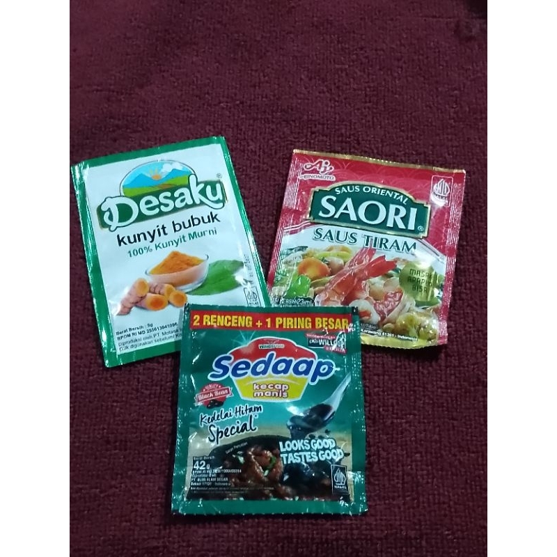

Kecap Sedaap+Kunyit Bubuk+Saori Saus Tiram Paket 2C (TRB37)