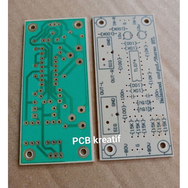 PCB output balance stereo BTL