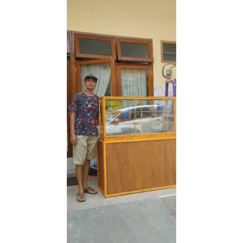 meja etalase warung makan