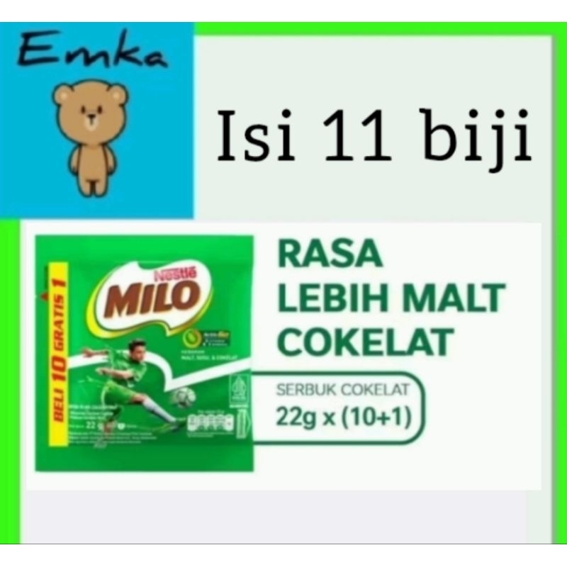 

Milo Activ-Go berat 22 gram isi 11 biji