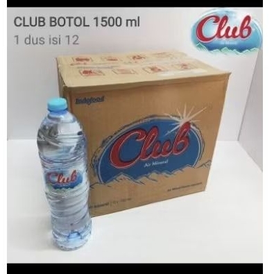 

Club botol 1500 ml / isi 12 botol