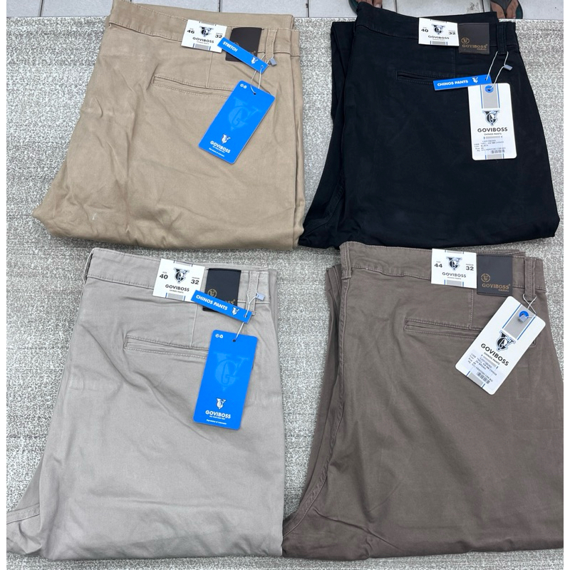 Celana Chinos Pria GOVIBOSS ORIGINAL JUMBO(40,42,44,46)