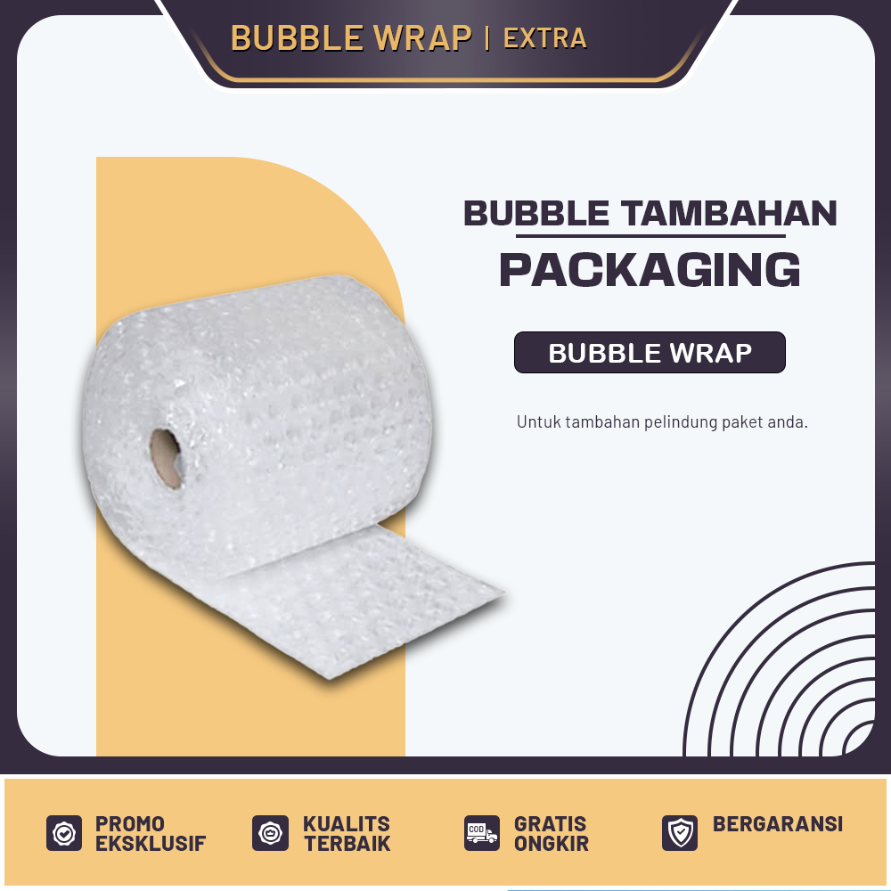 

Packing Tambahan Extra Bubble Wrap Pelindung Supaya Paket Lebih Aman