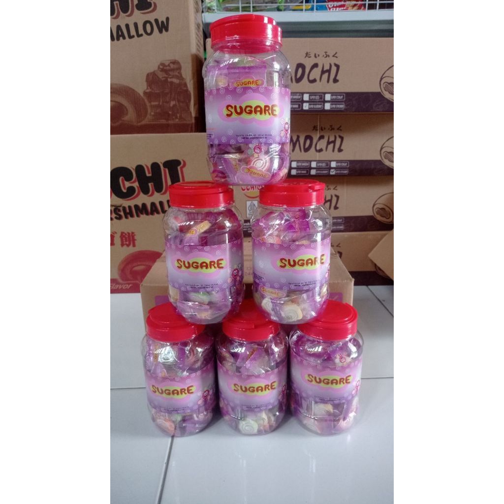 

{ Dus isi 6 Toples } SUGARE / Permen Jelly Aneka Rasa Buah 300gr