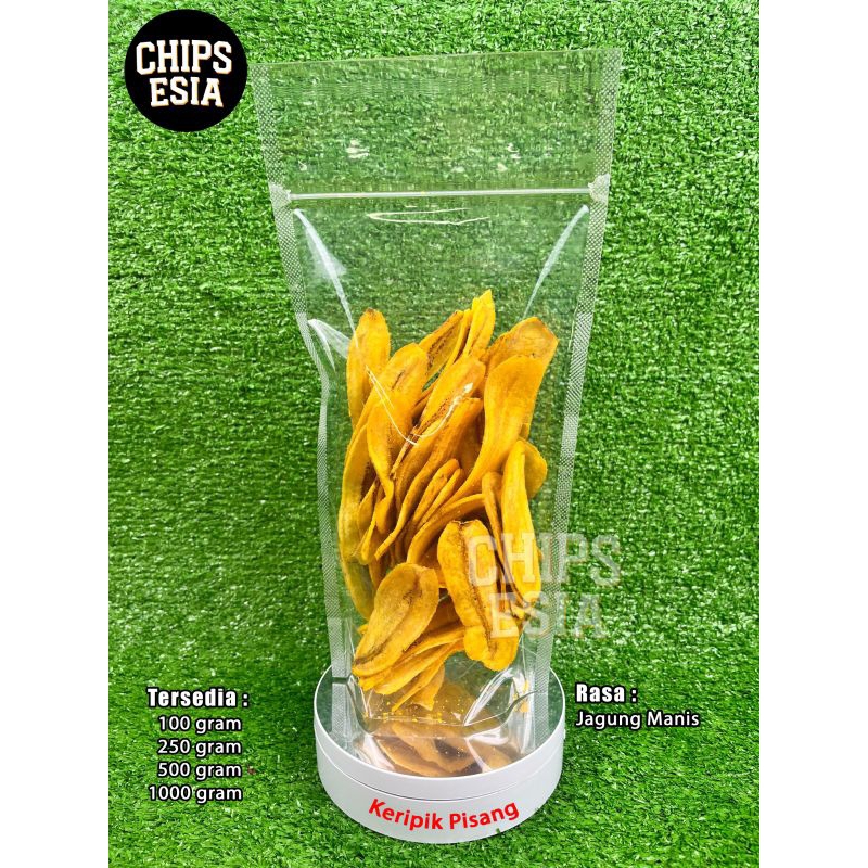 

Keripik Pisang Jagung Manis - 100gr - 250gr - Chips Esia