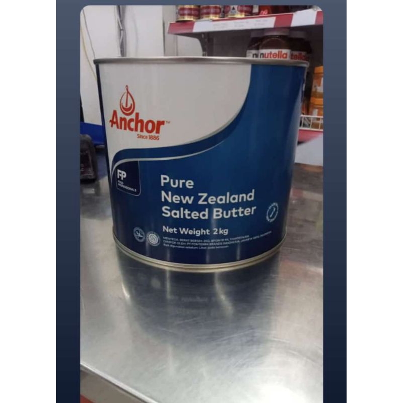 

ANCHOR PURE NEW ZEALAND SALTED BUTTER KEMASAN 2KG BUTTER ANCHOR GOLDEN FERN