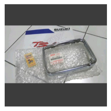 lis Lampu depan Suzuki Ts125 lis headLamp Suzuki Ts125 besi batok lampu Suzuki Ts125 frame Lampu dep