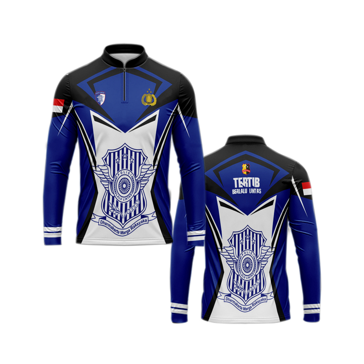 Kaos Baju Jersey/Model 'POLISI LALU LINTAS ' 7/Fullprint Kaos Polo - KORLANTAS- dewasa&Anak/new 2025