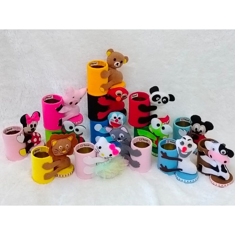 

Kotak Pensil dari kaleng bekas kotak pensil karakter hewan kotak pensil karakter kartun