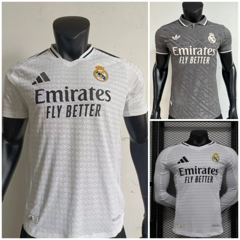 FAWIAGEE LIVE 2 PLAYER ISSUE REAL MADRID HOME 2025 2026 LENGAN PANJANG PLAYER ISSUE MADRID AWAY 2025