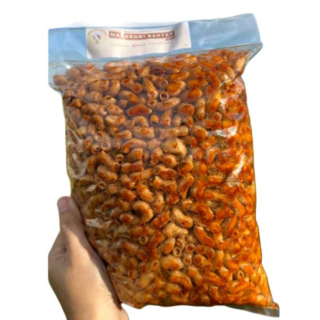 

1 kg - Seblak Makaroni Bantet Pedas Daun Jeruk - Makaroni Cikruh - Makaroni Pipa Bantet 1kg