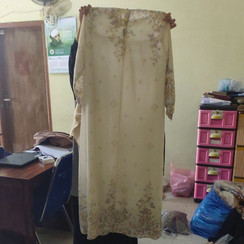 Gamis Motif Bunga C2 B001