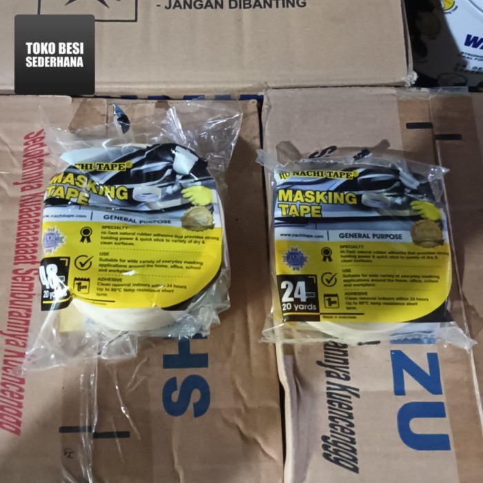 

Masking Tape / Lakban Kertas NACHI TAPE (24 mm / 48 mm)