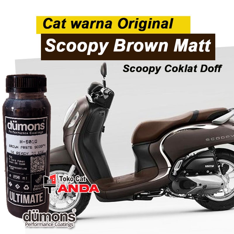 Cat Scoopy Coklat Doff - Cat warna Ori Scoopy Brown Matt - Cat Skupi coklat dof Dumons Ultimate