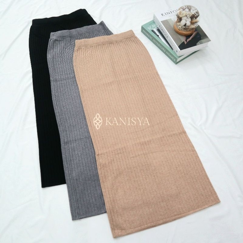 Kanisya - Hana skirt | knit maxi skirt | rok rajut span | rok knit premium | rok knit maxi | rok spa