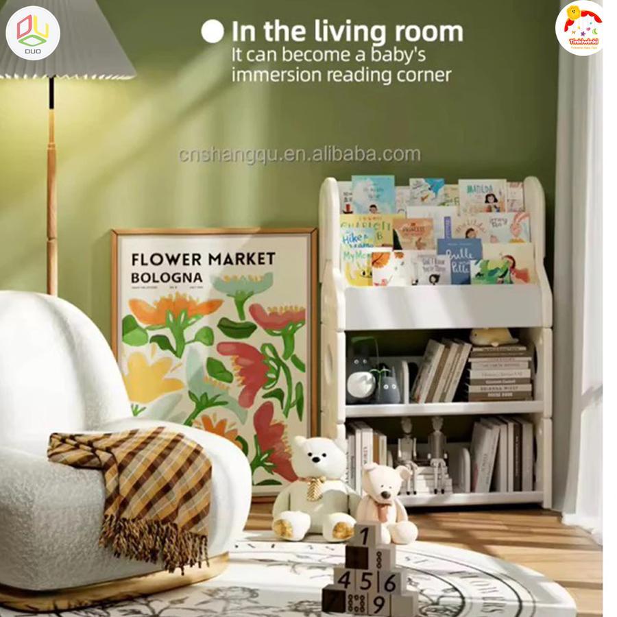 DUO LADIES TOWER BOOKSHELF | rak buku rak penyimpanan minimalis serbaguna