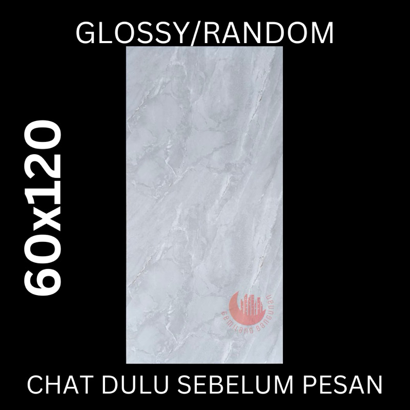 GRANITE AMADEO 60x120 GRIGIO ZURICH / KERAMIK LANTAI / KERAMIK MEJA / KERAMIK KILAT / MOTIF MARMER