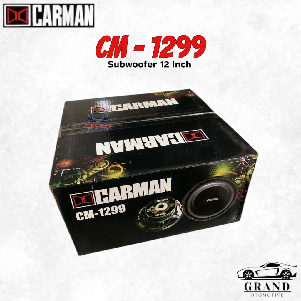 SUBWOOFER CARMAN CM 1299 DOUBLE MAGNET 2 COIL