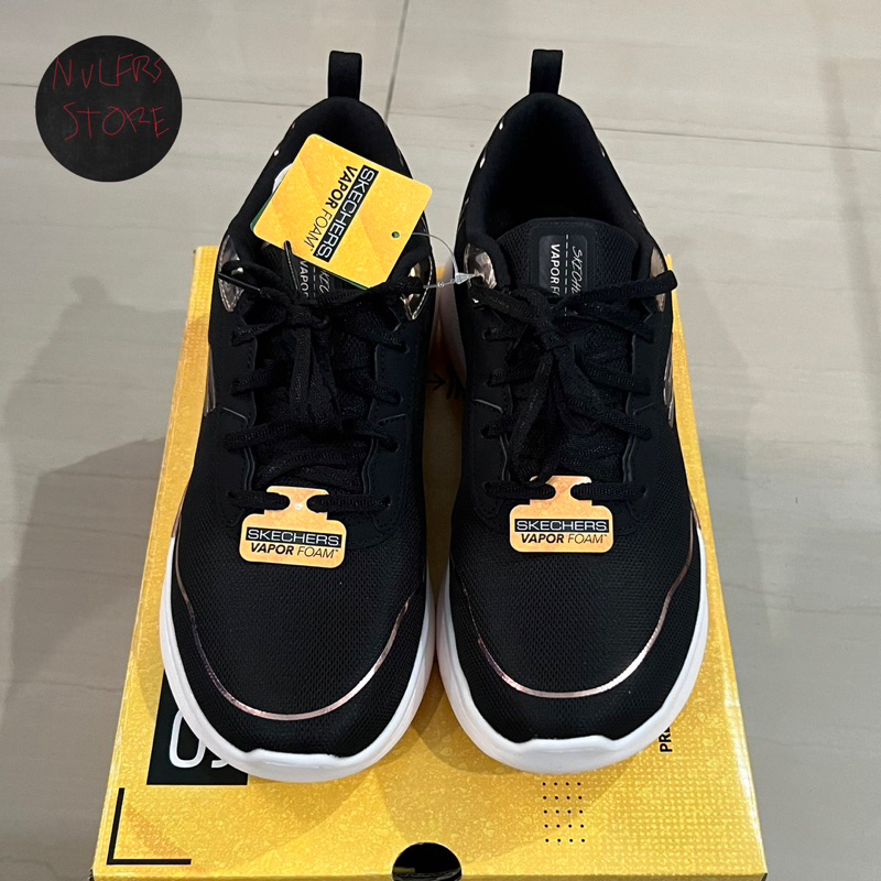 Skechers Vapor Plus Black/Rose Gold 100% Original
