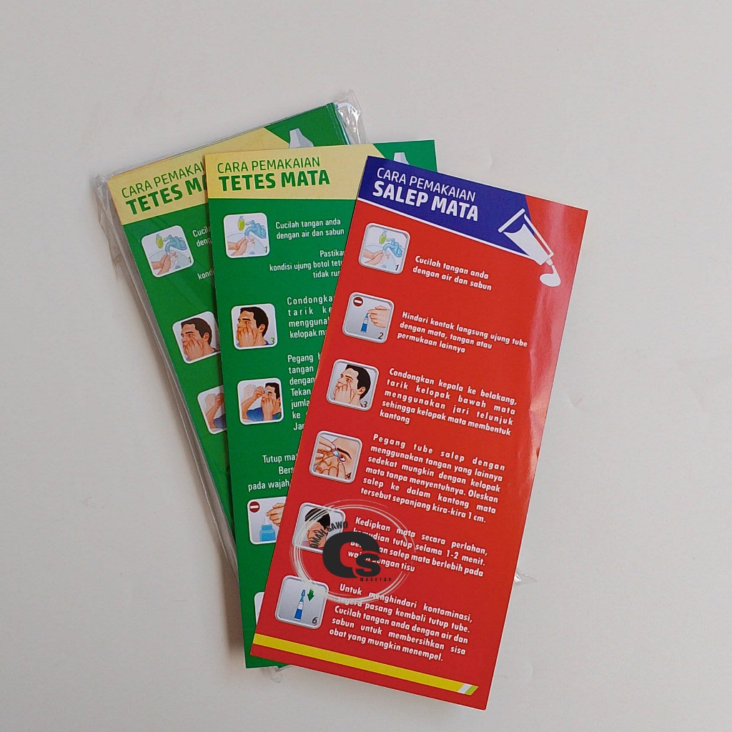 

Flyer Cara Pemakaian Tetes Mata dan Salep Mata - Edukasi PIO Mata - Apotek - Farmasi