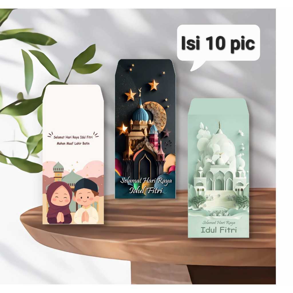 ( isi 1000 ) Amplop lebaran / Amplop Lebaran idul fitri / Amplop Angpau / Amplop Lebaran Unik / Ampl