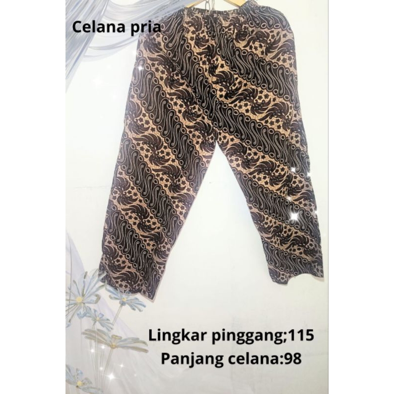 celana batik pria premium