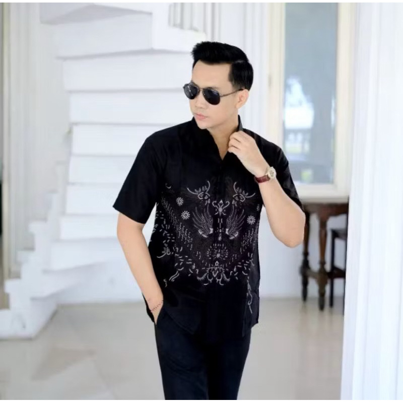 JIRA-kemeja batik pria lengan pendek modern casual medis motif sultan exclusive size M L X XXL