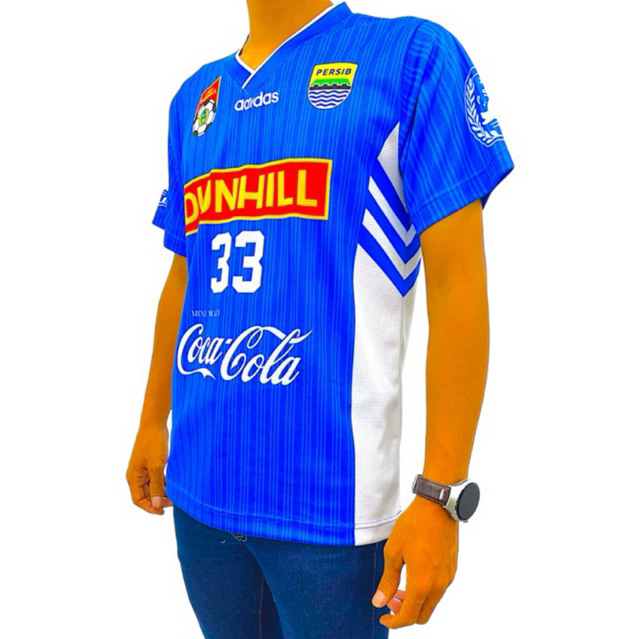 kaos jersey persib classic liga dunhill 1995 COSTUM NAMA DAN NOMOR