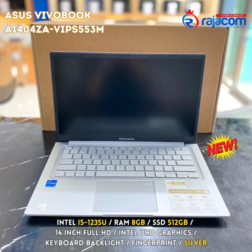Laptop Asus Vivobook A1404ZA-VIPS553M Intel Core i5-1235U RAM 8GB SSD 512GB 14 Inch FHD NEW