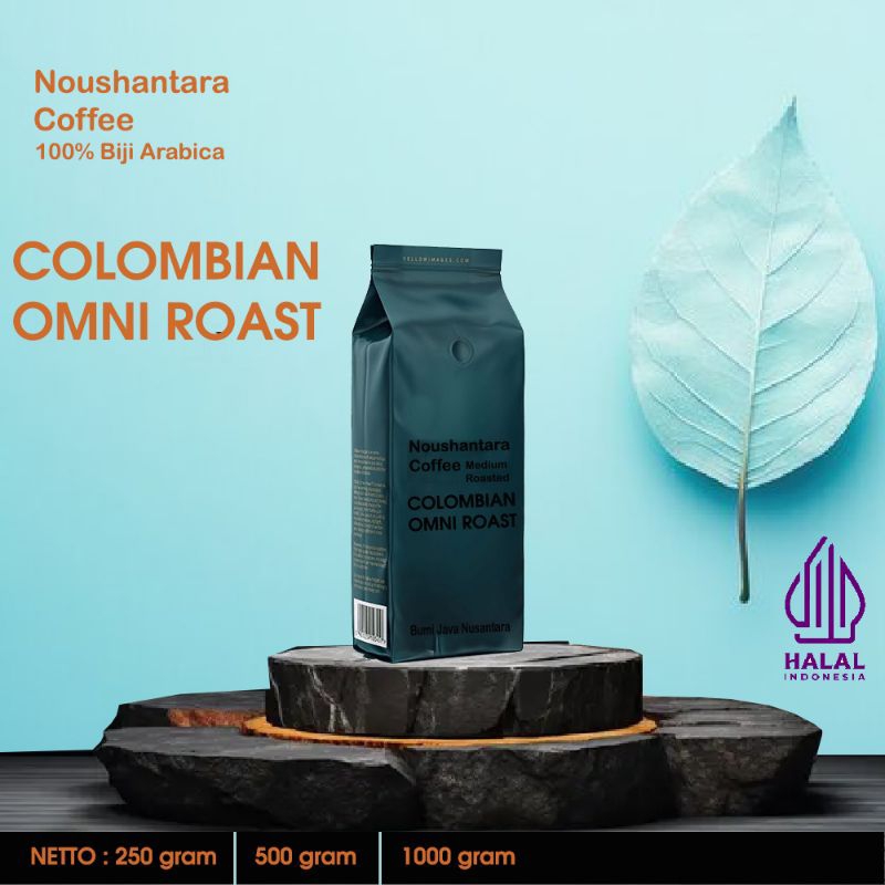 

Biji Kopi Colombian Omni Roast Bean Bubuk by Noushantara Coffee