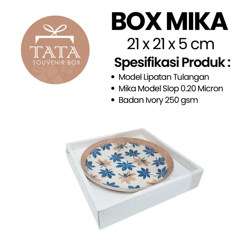 

Box Doskue 21 x 21 x 5 cm Slop Ivory