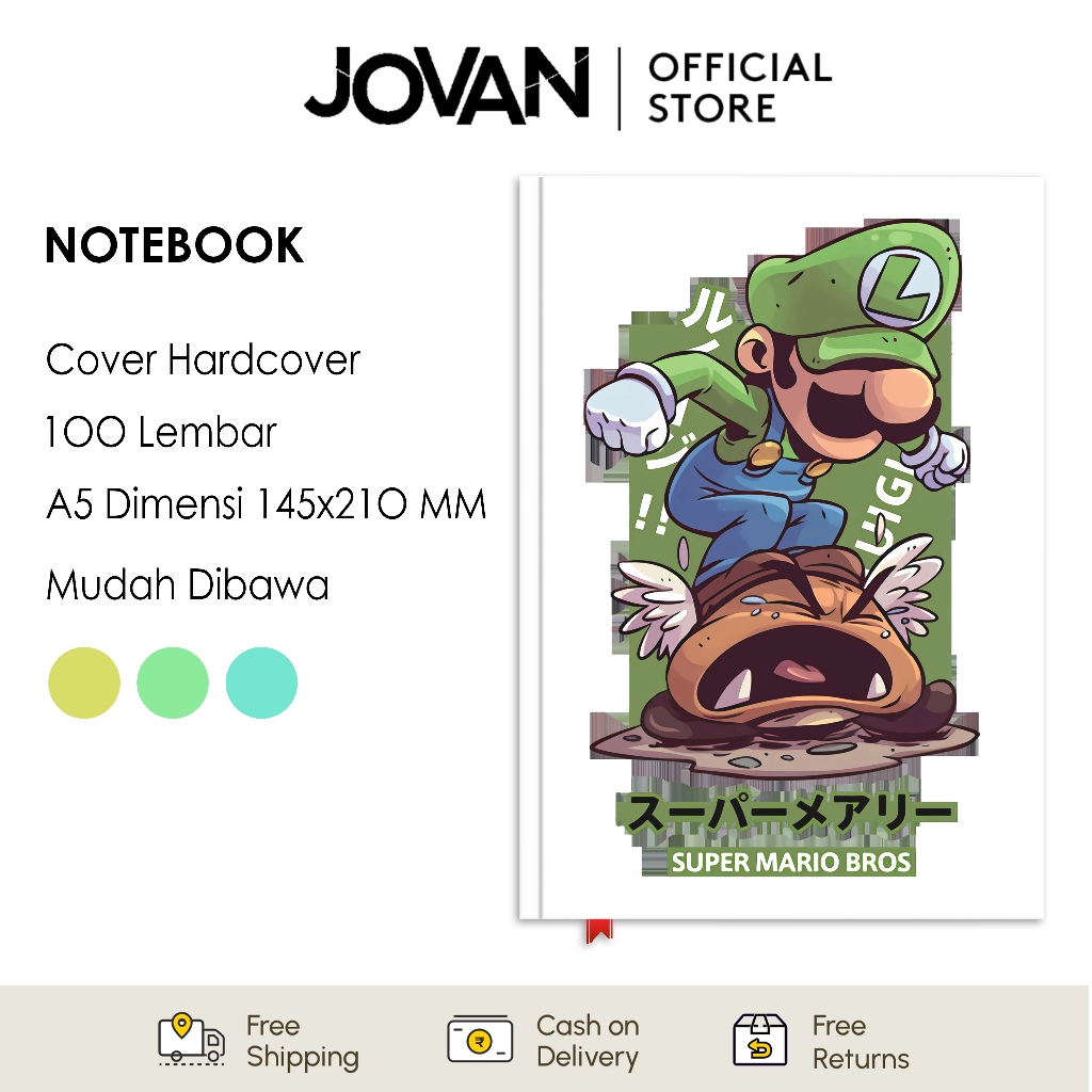 

Notebook Hardcover Custom Super Mario Bros 6 Buku Tulis Catatan Note Agenda Planner Jurnal Diary Notebook Anime