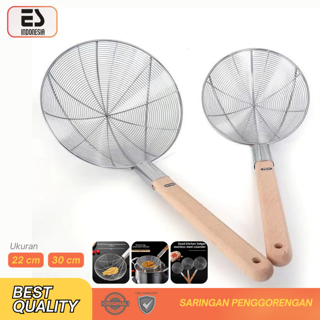 ESINDO Saringan Minyak Penggorengan Ukuran Besar/Peniris Gorengan Jumbo