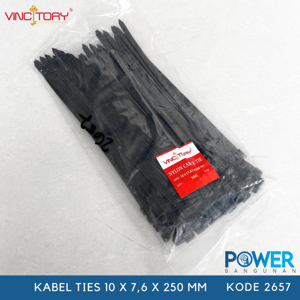 

Vincitory Kabel Ties Nylon Tali Krek Hitam Putih 10 15 20 25 30 cm Isi 100pcs 2294