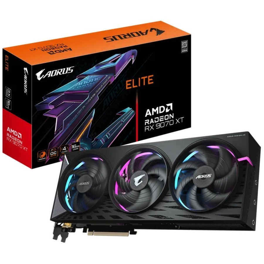 GIGABYTE AORUS RADEON RX 9070 XT ELITE 16GB GDDR6 | VGA RADEON RX 9070 XT