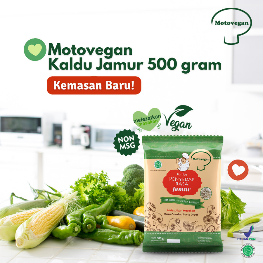 

Motovegan Kaldu Jamur Penyedap Rasa Tanpa MSG 500Gr