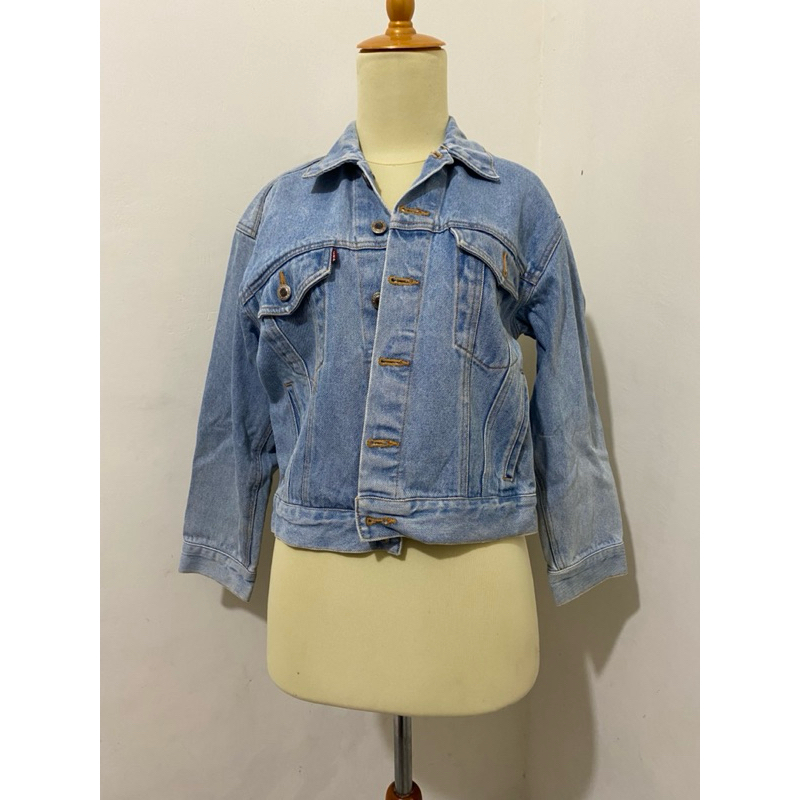 PL Preloved jaket denim tebal
